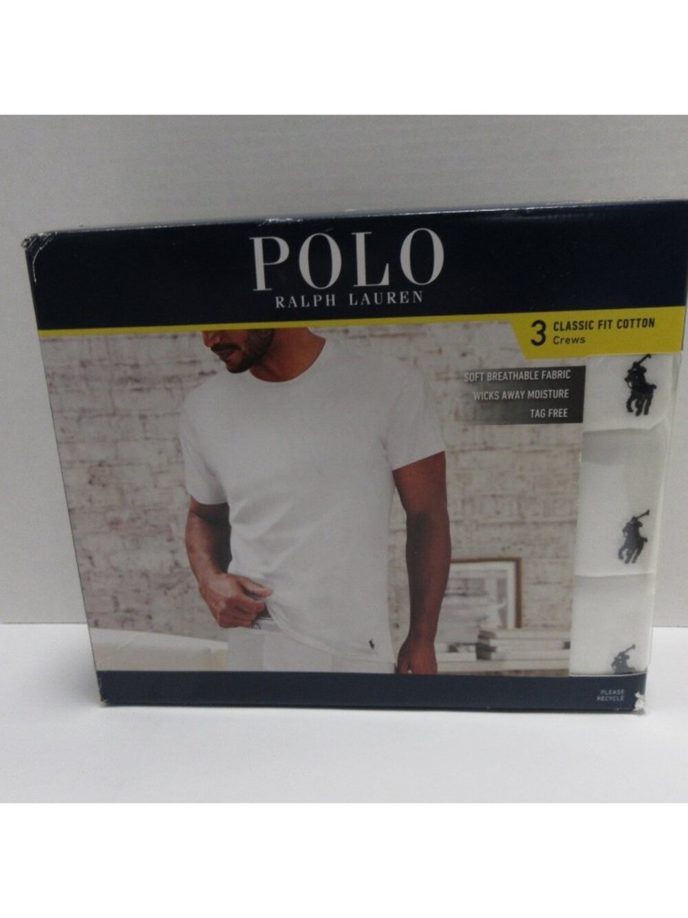 Polo Ralph Lauren Shirt XXL 3 Pack Undershirt Classic Fit Crewneck